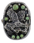 Turquoise And Sterling Silver Eagle Ring Size 7 RX80563